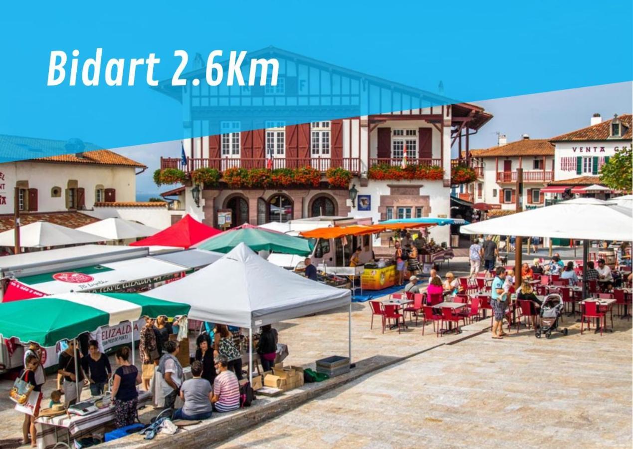 Bidarteko Paradisua Proche Plage, Golf, Parking Zewnętrze zdjęcie